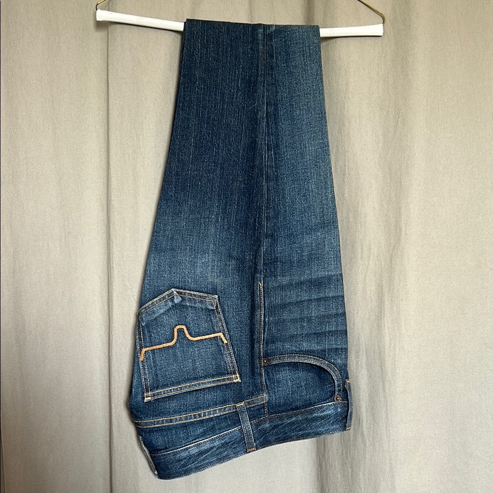 Kimes Ranch Dark Blue Flare Jeans, never worn!